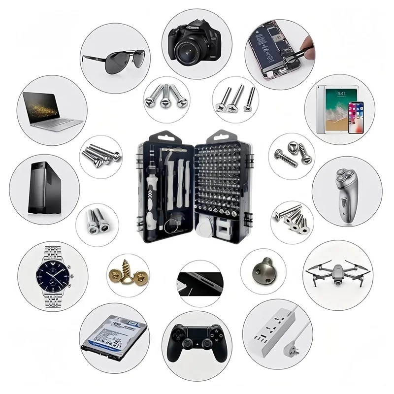 115-in-1 정밀 드라이버 세트, 전자제품, 휴대폰 - Electronic Repair Tutorial 리뷰 및 가격